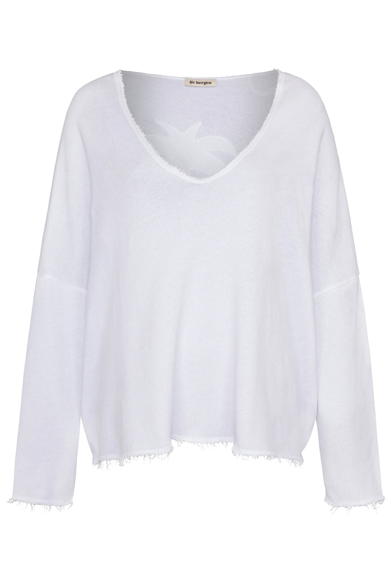 Sweat Liv Bergen Organic Palmiers Optic White