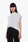 Sweat Imperial manches courtes Bianco/Nero