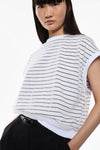 Sweat Imperial manches courtes Bianco/Nero