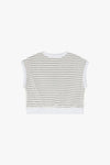 Sweat Imperial manches courtes Bianco/Nero