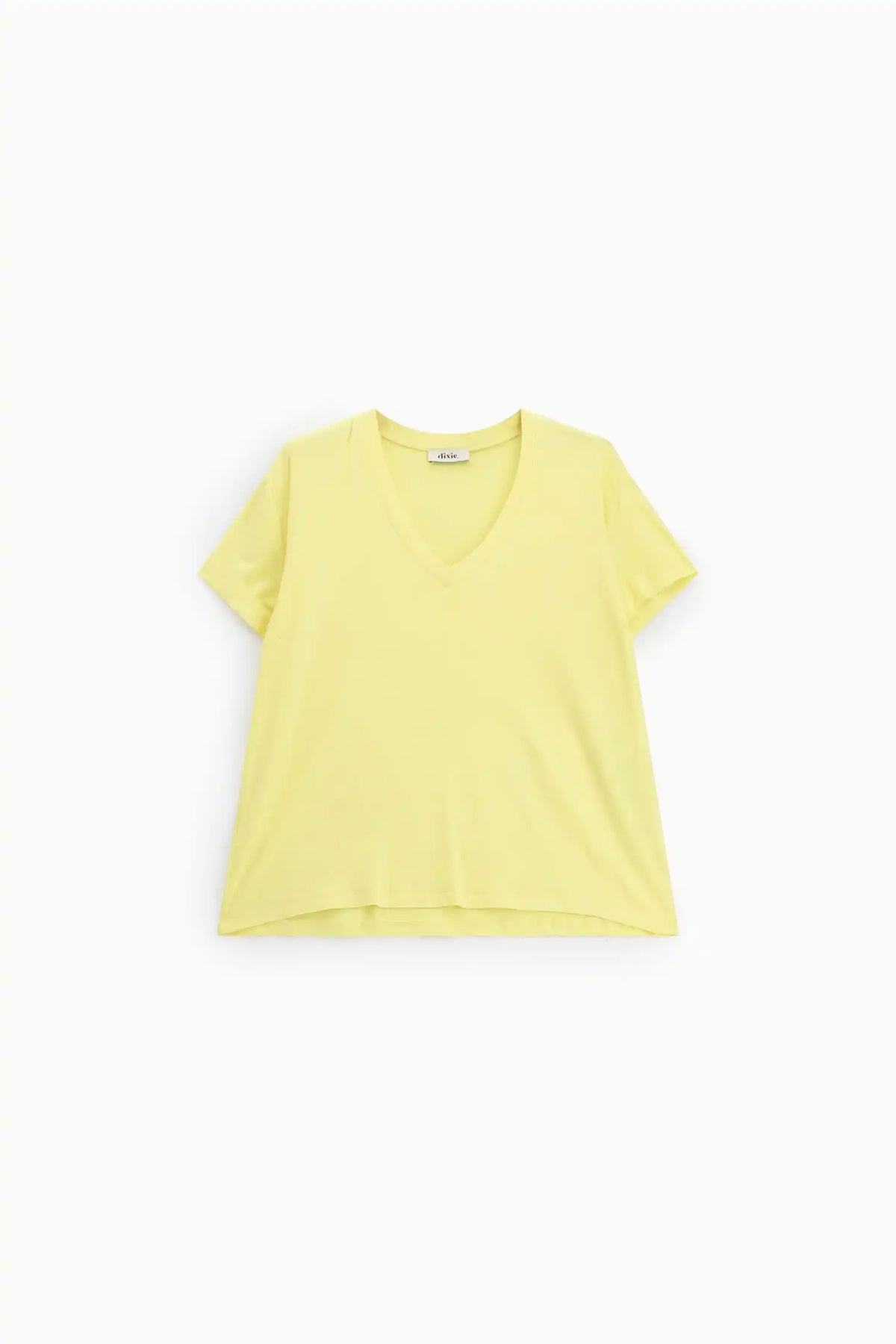 T-shirt Col V Dixie Giallo