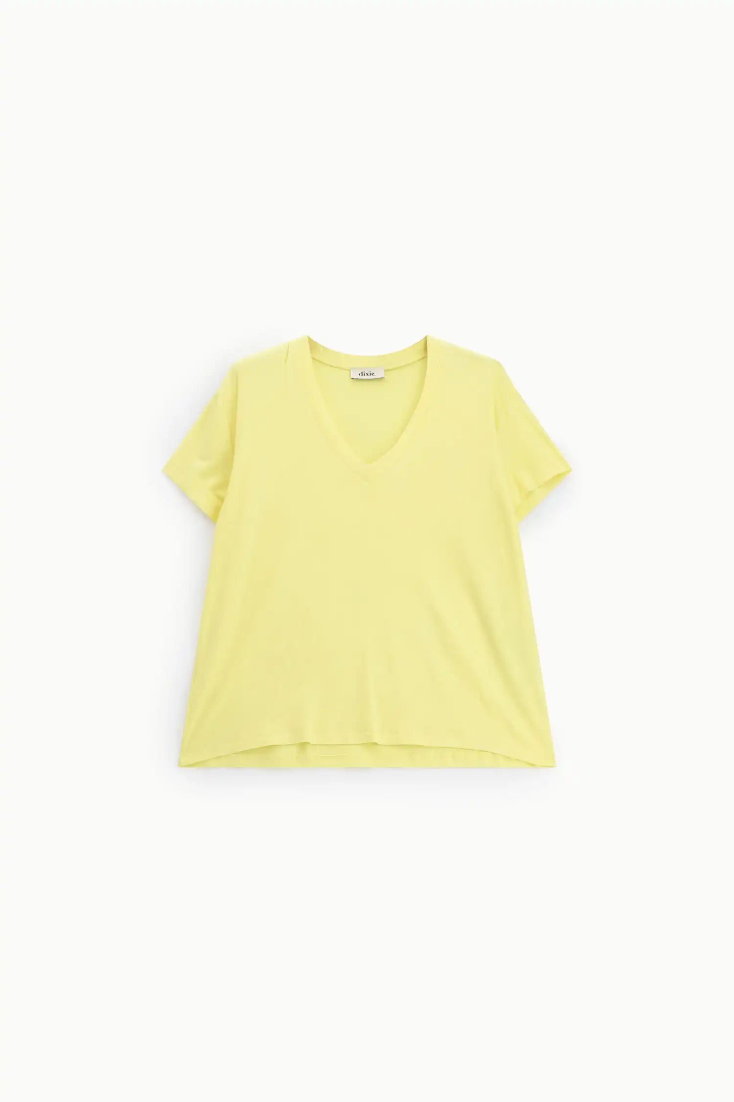 T-shirt Col V Dixie Giallo