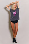 T-shirt One Tee Ava 90's Carbone
