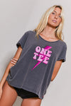 T-shirt One Tee Ava 90's Carbone