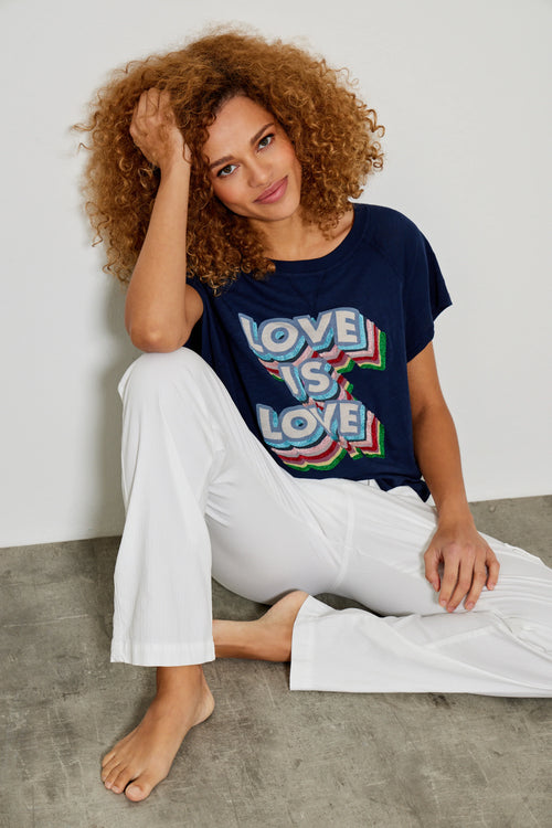 T-shirt Five Love Is Love Navy