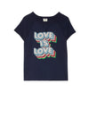 T-shirt Five Love Is Love Navy