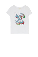 T-shirt Five Love Is Love White