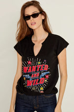 T-shirt Five Wanted Noir