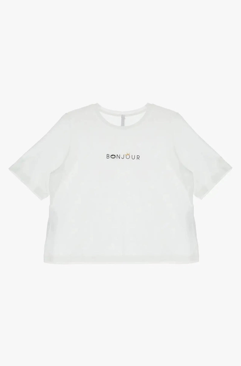 T-shirt Imperial Bonjour Bianco