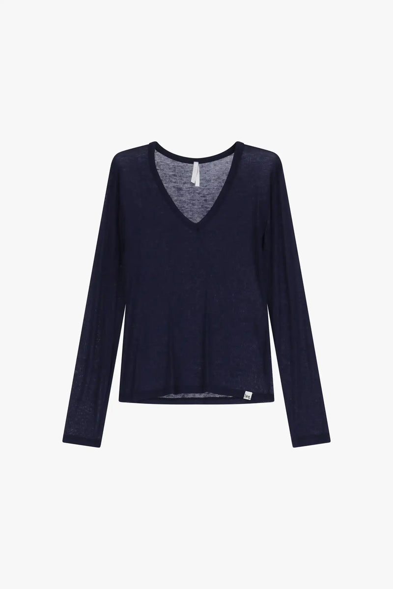 T-shirt sous-pull Imperial col v Blu