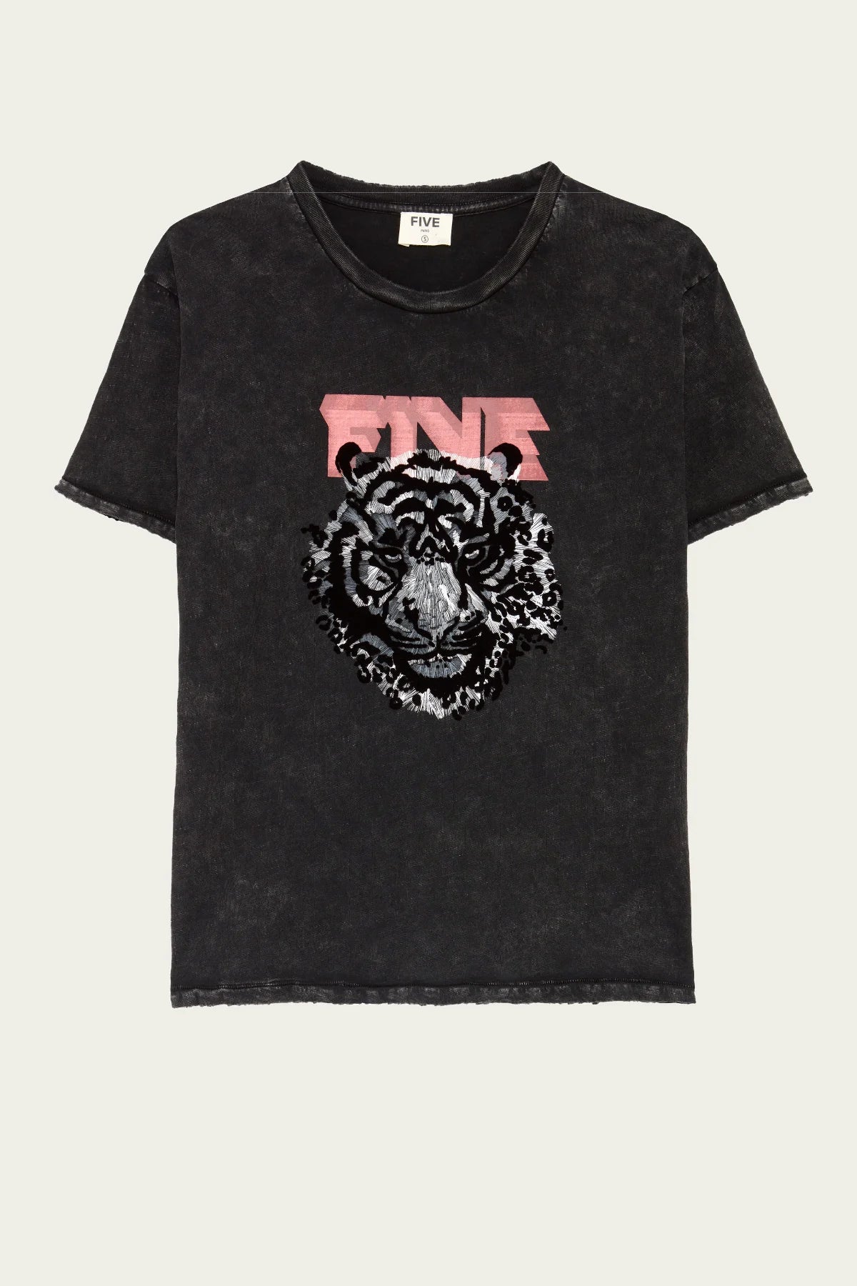 T-shirt Five Tiger Acid Grey