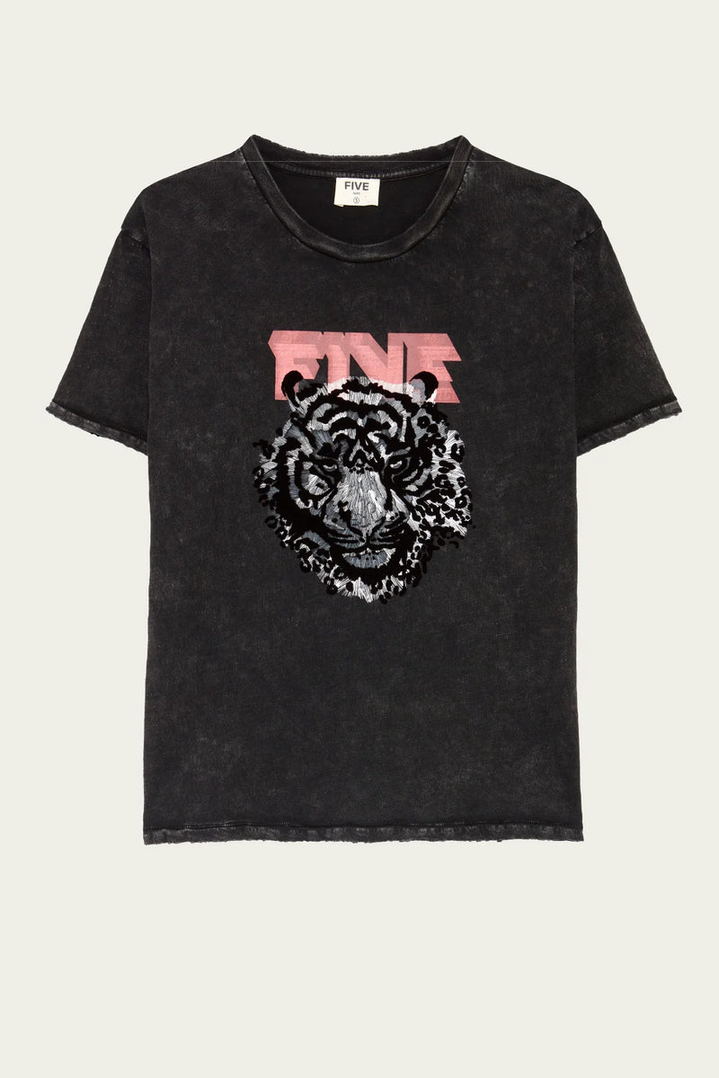 T-shirt Five Tiger Acid Grey