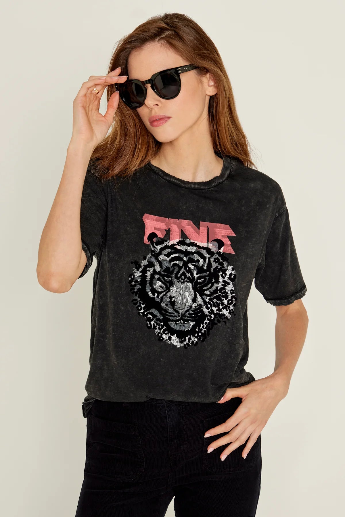 T-shirt Five Tiger Acid Grey