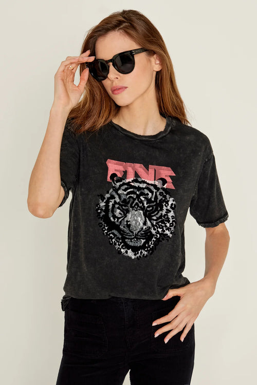 T-shirt Five Tiger Acid Grey
