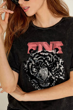 T-shirt Five Tiger Acid Grey