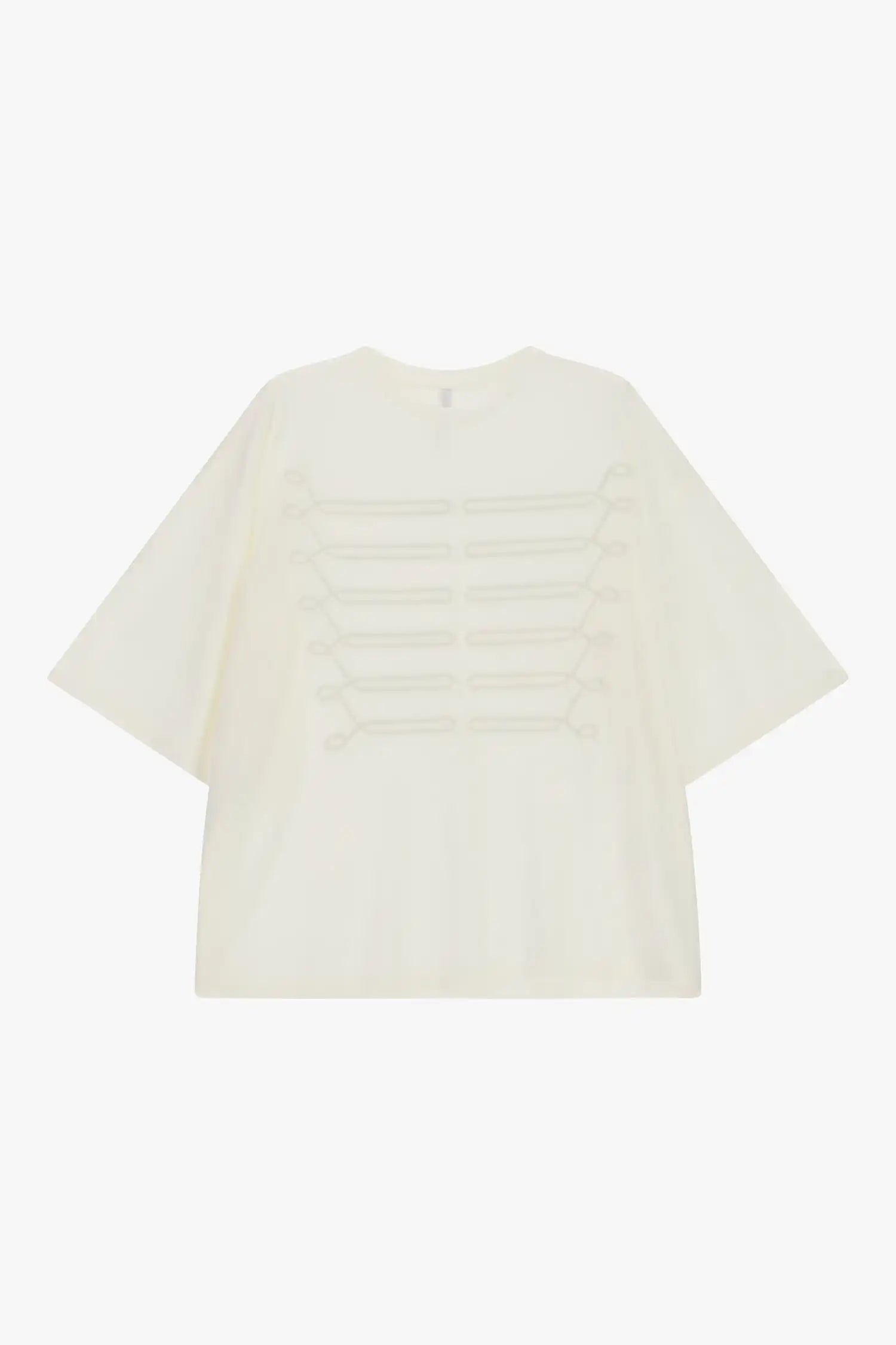 T-shirt Imperial Broderies Panna