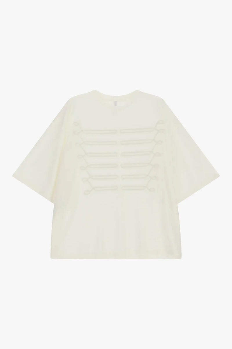 T-shirt Imperial Broderies Panna