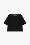 T-shirt oversize Please à paillettes Marrone