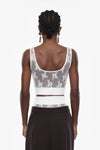 Top Imperial en dentelle Bianco