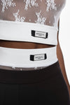 Top Imperial en dentelle Bianco