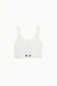 Top Imperial en dentelle Bianco