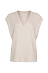 Top Liv Bergen V-shirt Dirty White