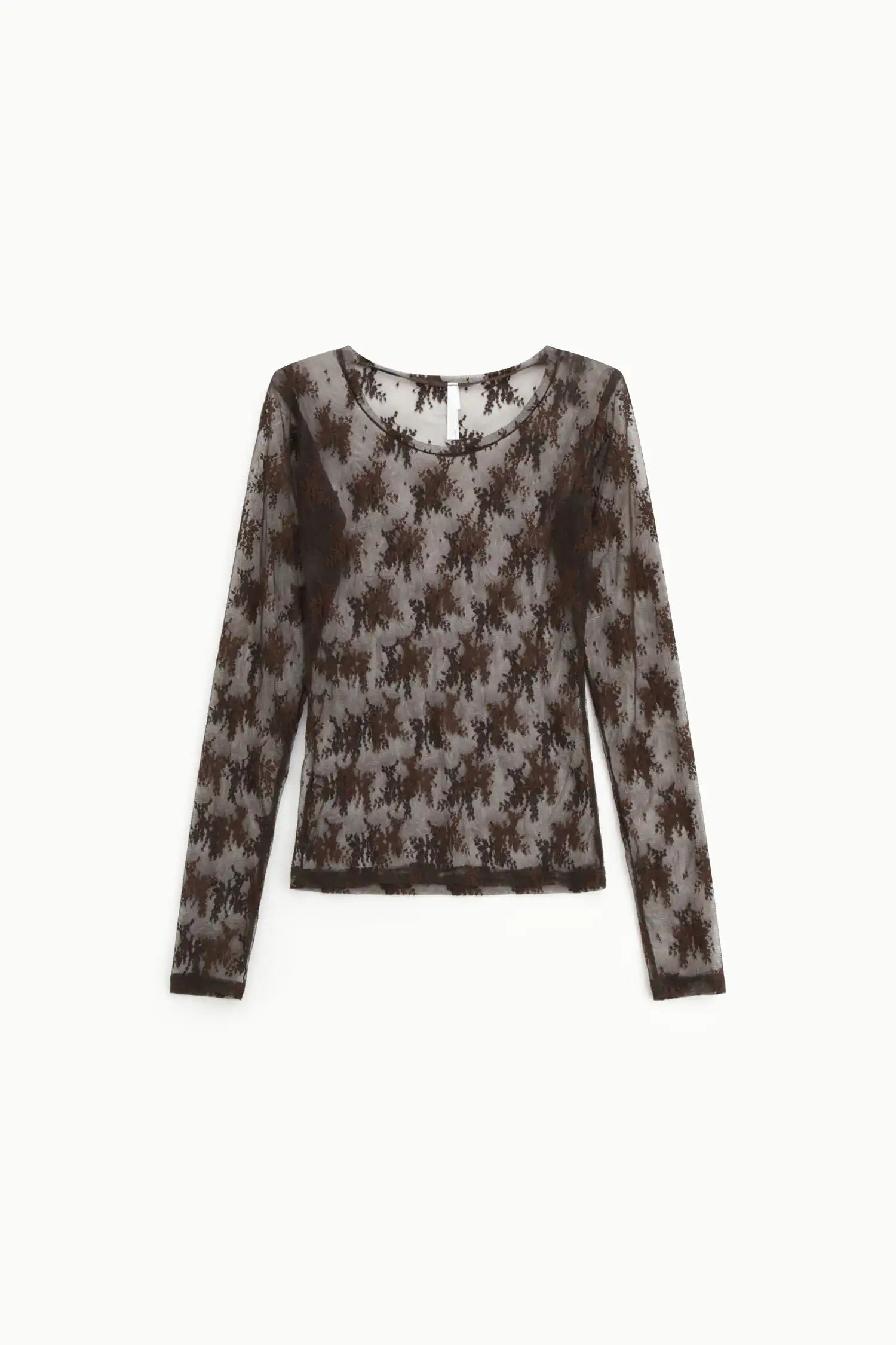Top Imperial manches longues en dentelle Cioccolato