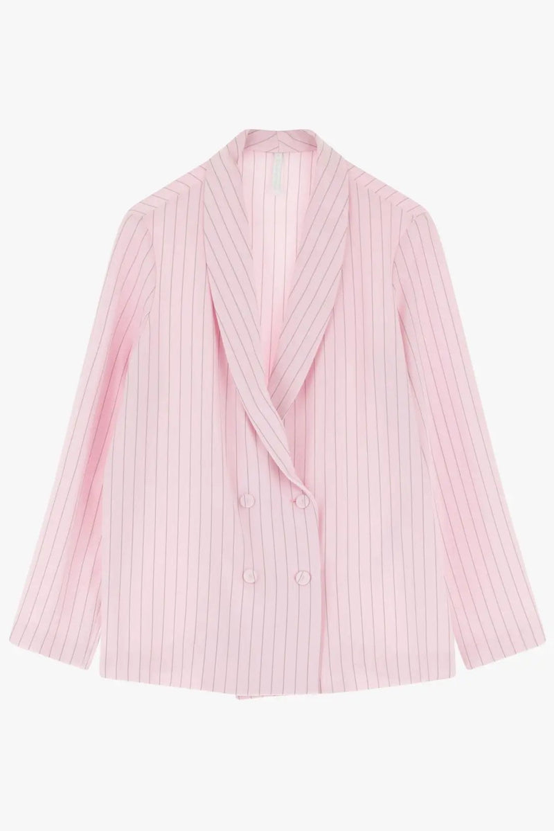 Blazer Imperial 4 boutons à rayures Rosa Confetto