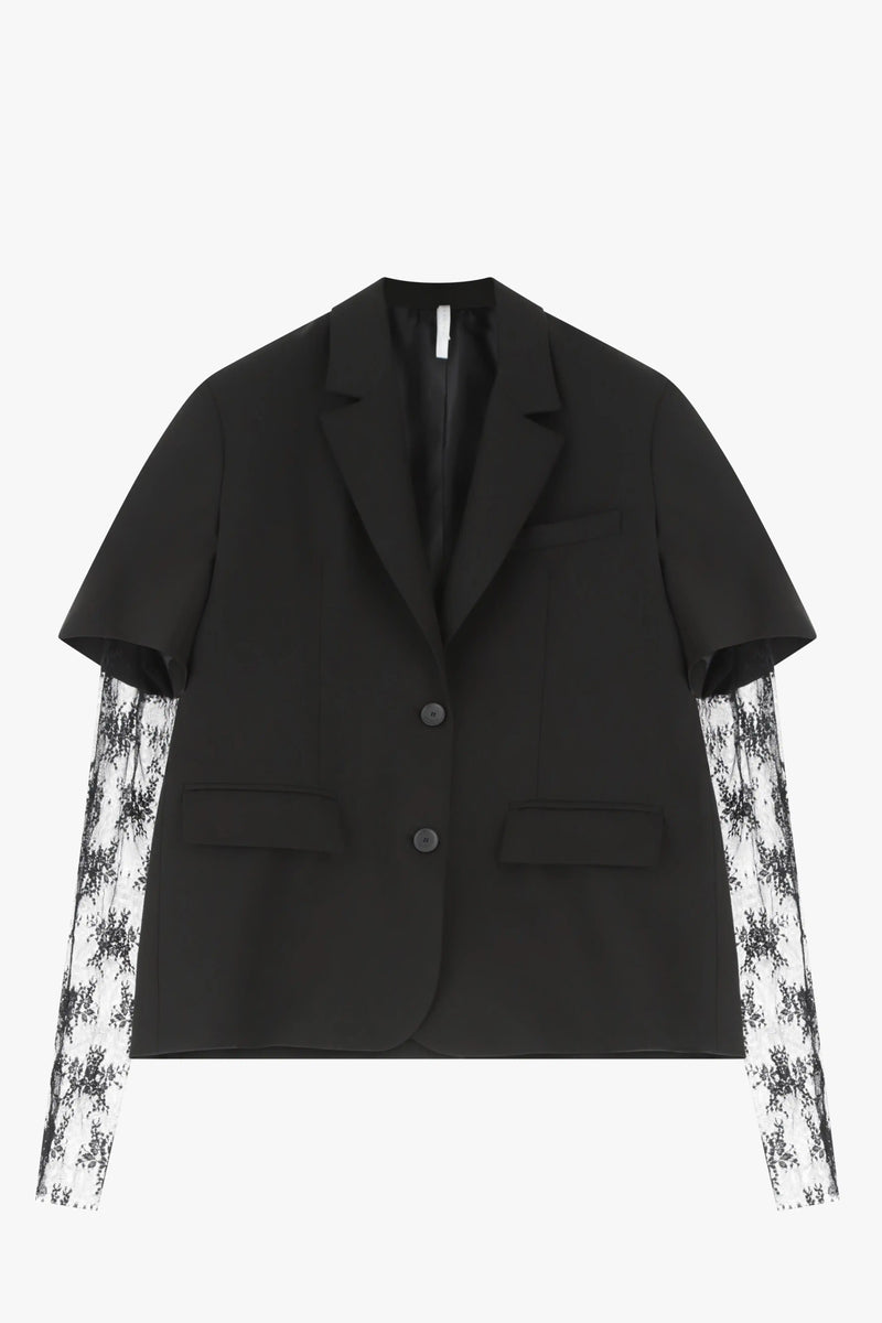Blazer à manches courtes Imperial manchettes amovibles Nero