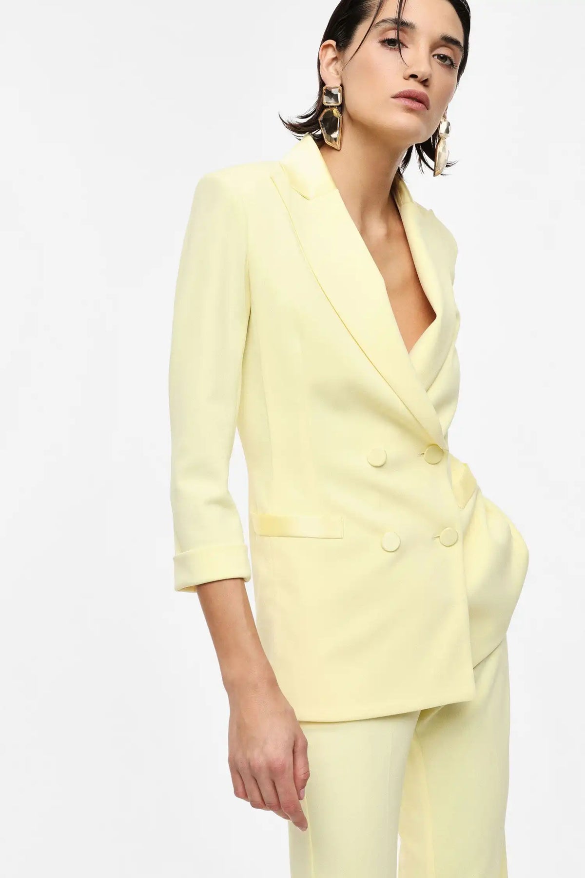 Blazer de smoking Imperial croisé Canarino