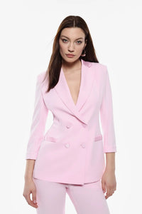Blazer de smoking Imperial croisé Rosa Confetto