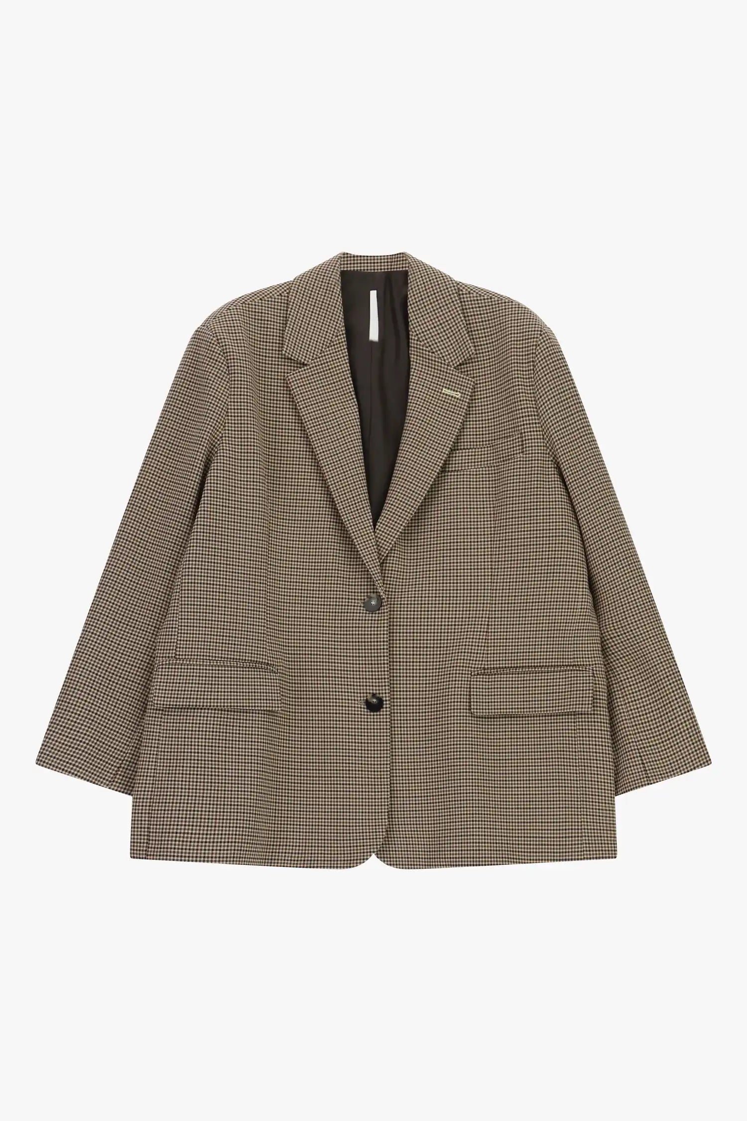 Blazer Oversize Imperial à carreaux Beige/Moro