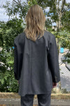 Blazer Oversize Imperial à rayures irisé Grigio