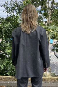 Blazer Oversize Imperial à rayures irisé Grigio