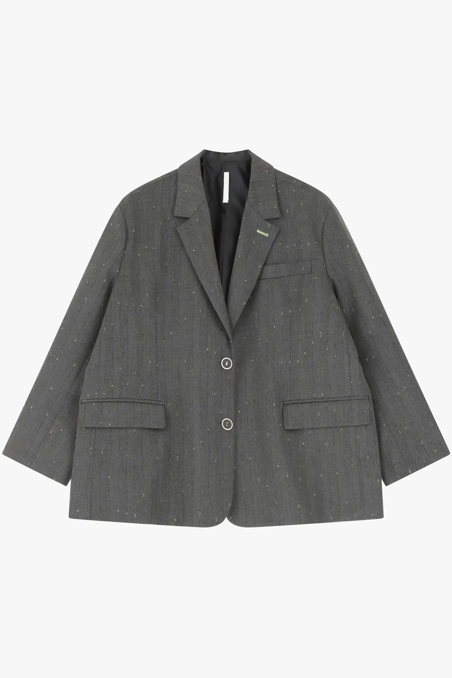 Blazer Oversize Imperial à rayures irisé Grigio