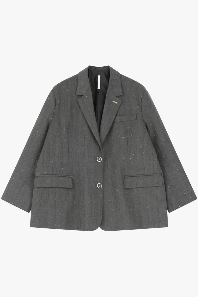 Blazer Oversize Imperial à rayures irisé Grigio