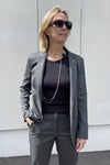 Blazer Imperial un bouton à rayures irisé Grigio