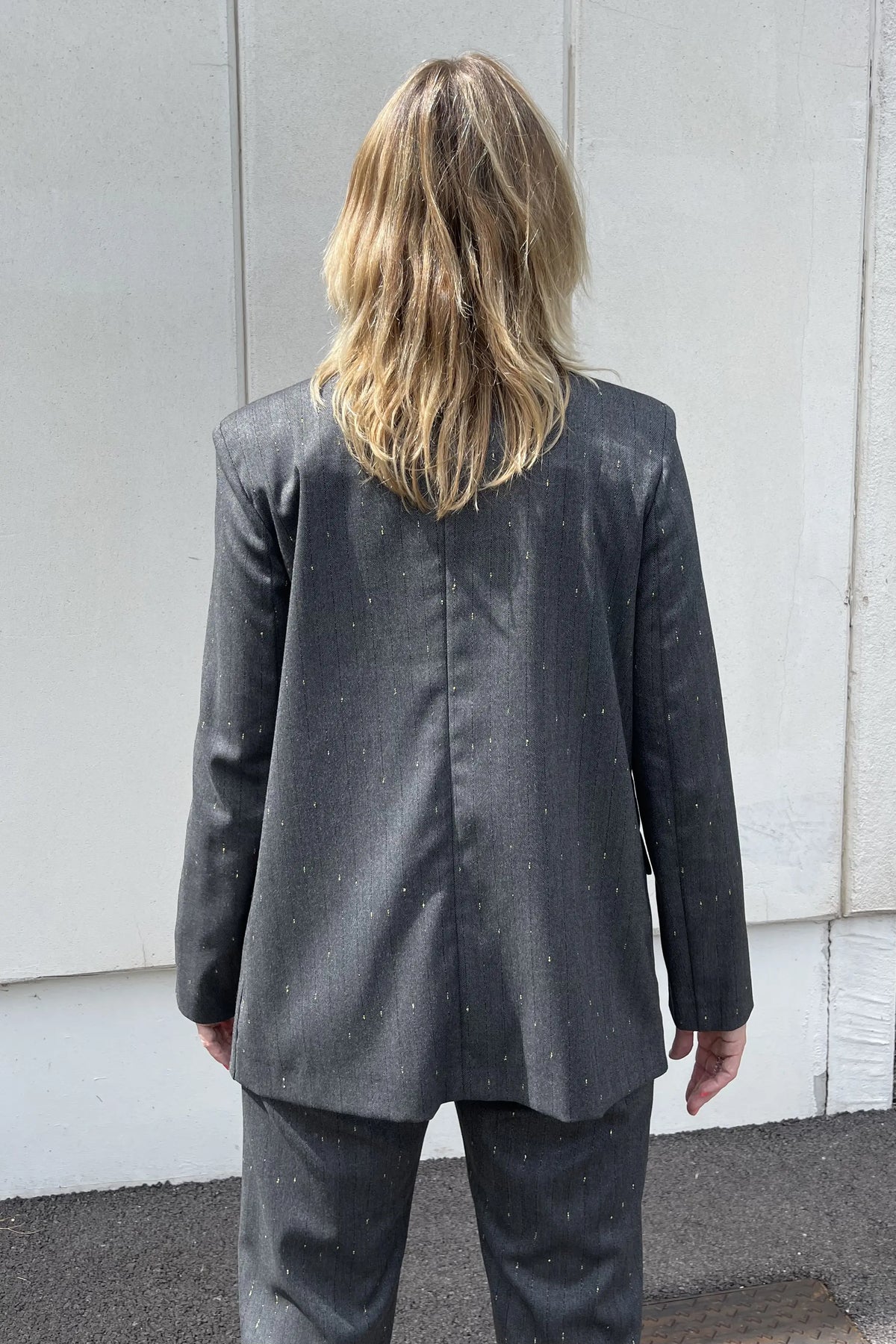 Blazer Imperial un bouton à rayures irisé Grigio
