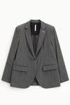 Blazer Imperial un bouton à rayures irisé Grigio