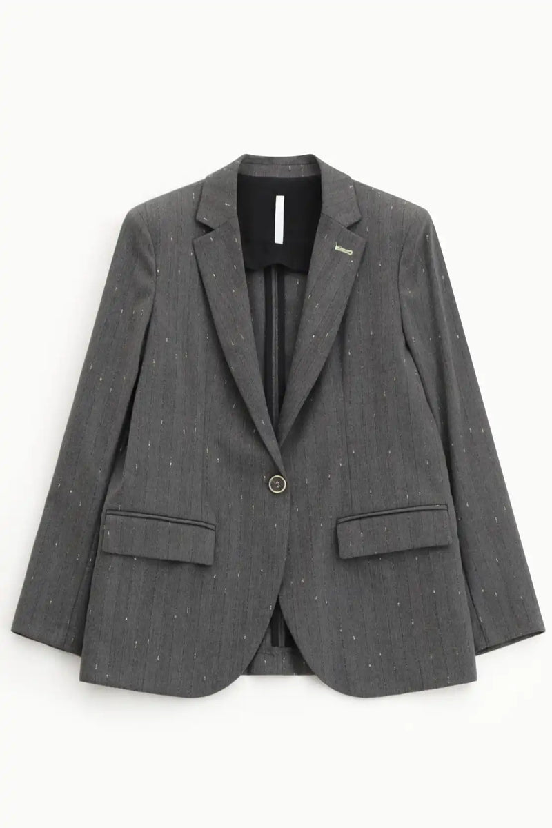 Blazer Imperial un bouton à rayures irisé Grigio