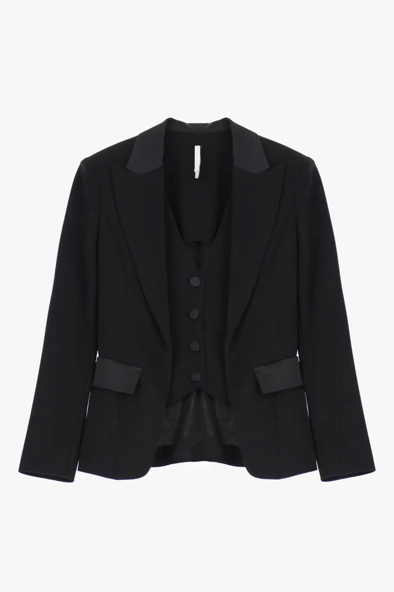 Blazer Smoking Imperial Gilet intégré Nero