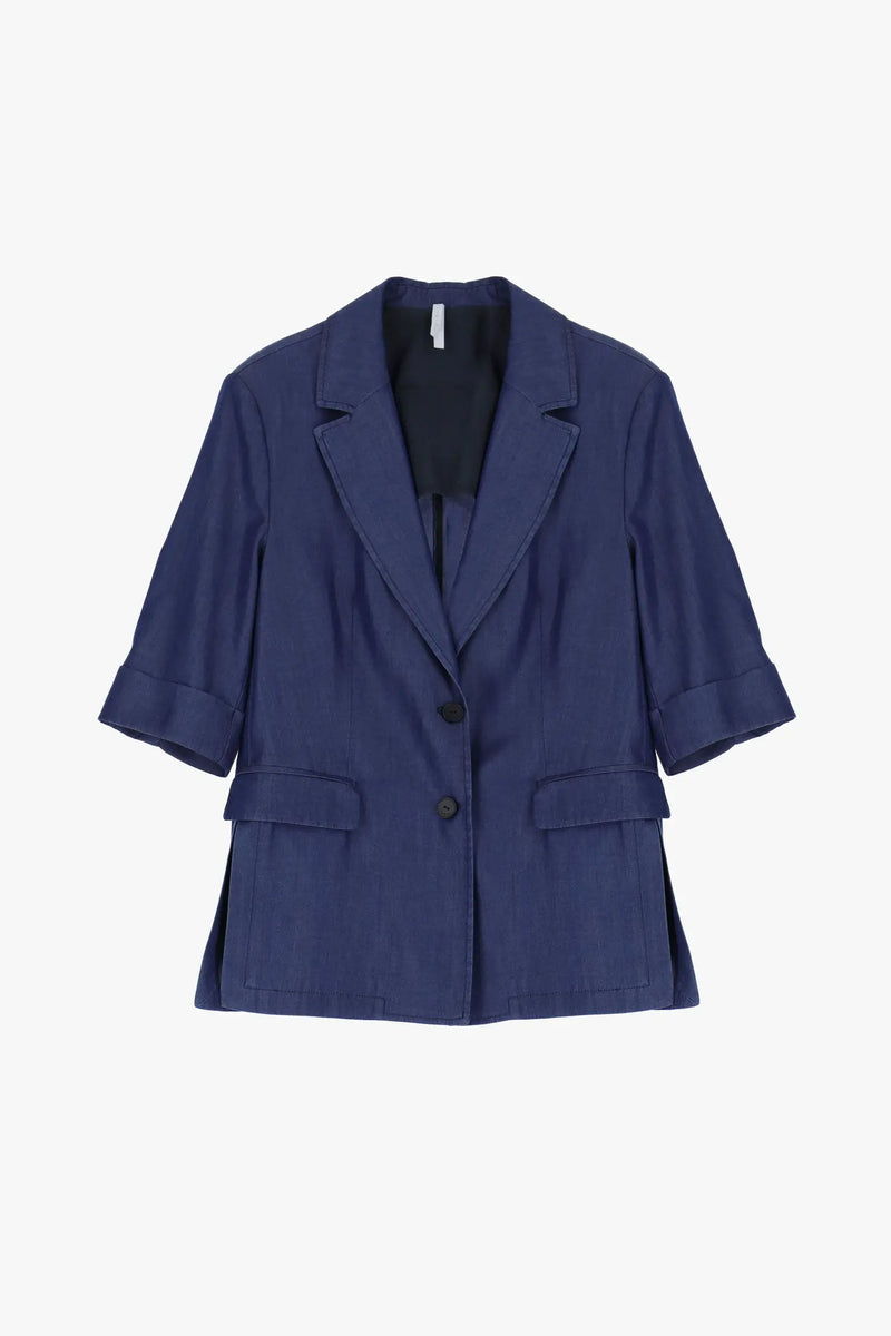 Blazer Imperial manches mi-longues Blu Denim