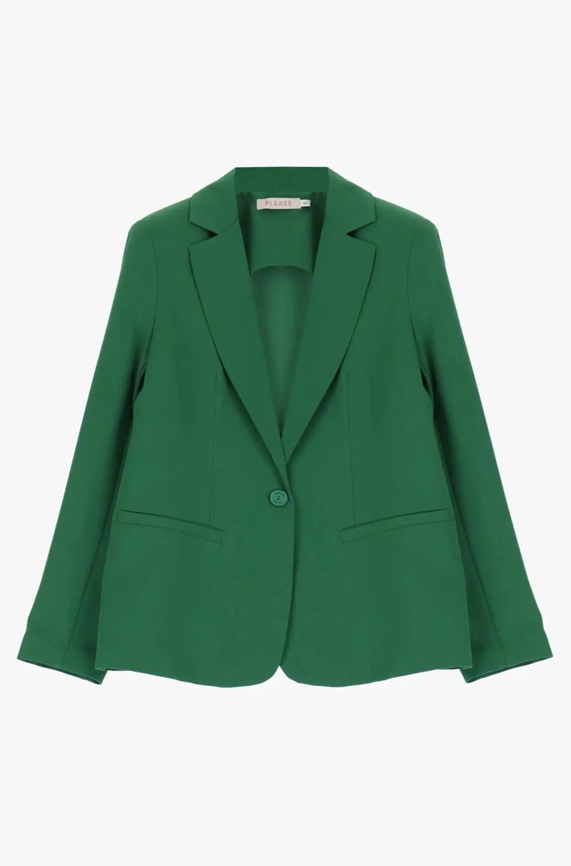 Veste Blazer Please un bouton Green
