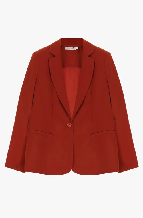 Veste Blazer Please un bouton Terracotta