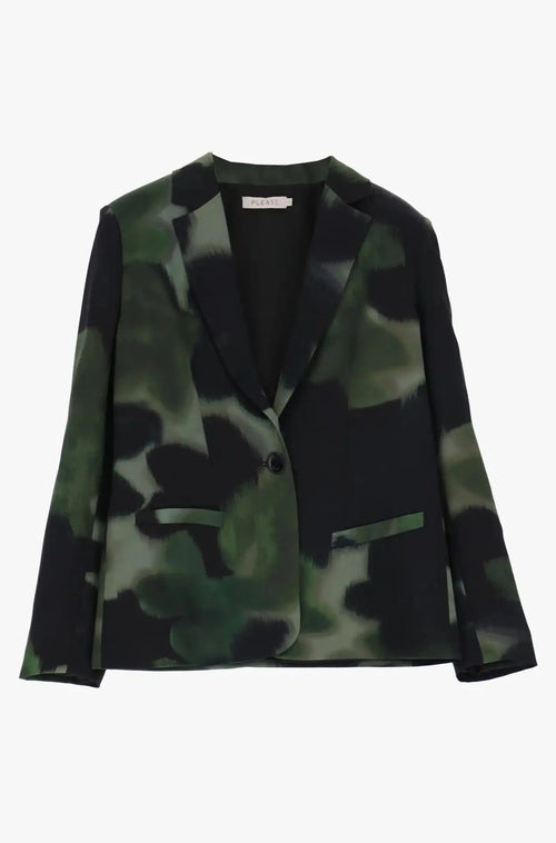 Veste Blazer Please un bouton Militare/Nero
