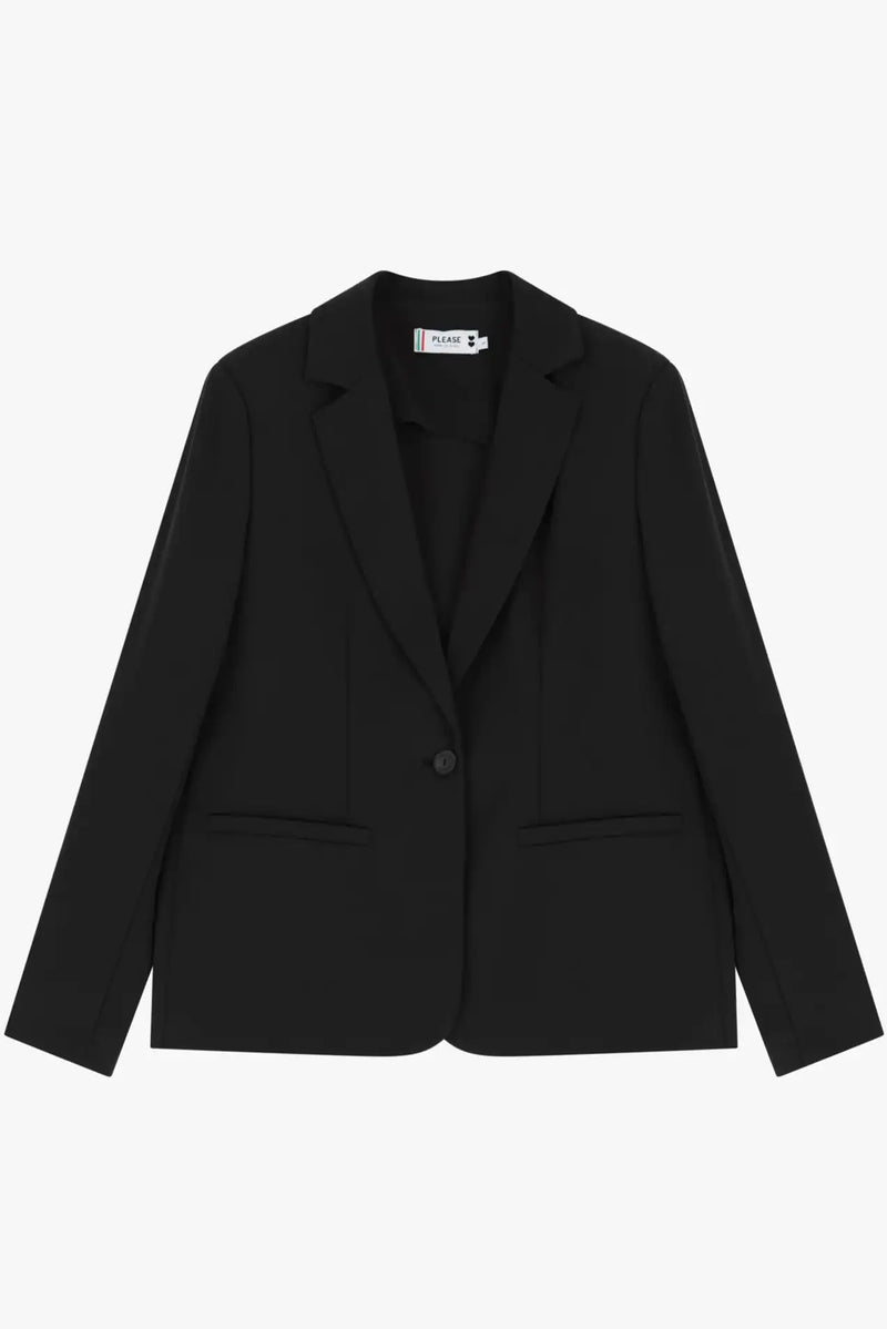 Blazer Please un bouton Nero