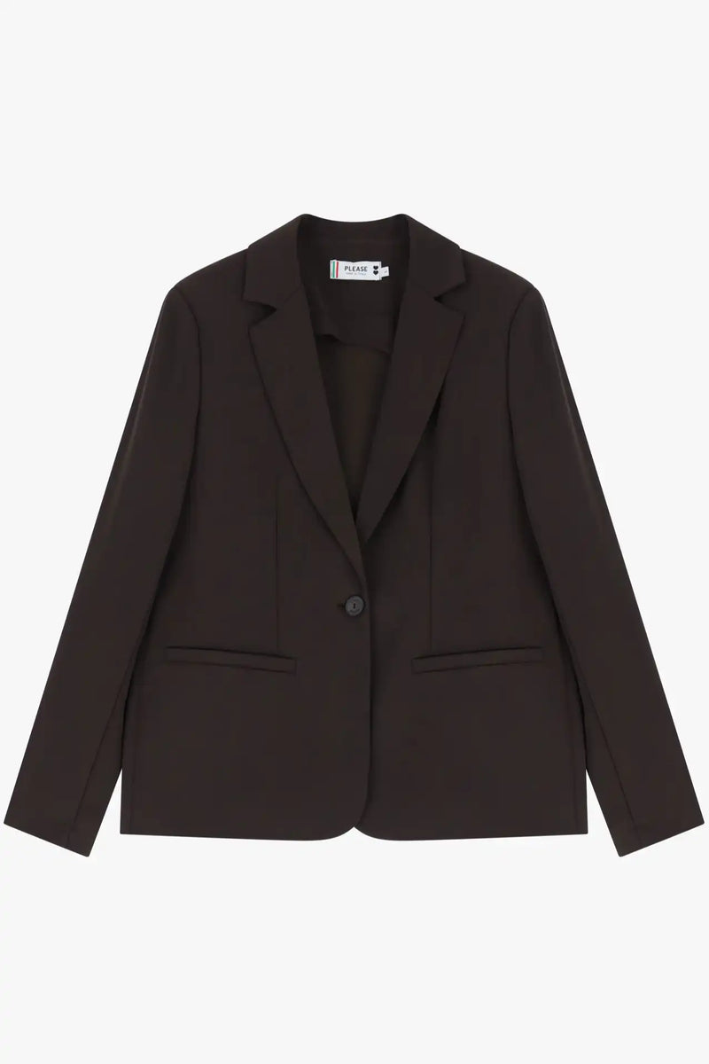Blazer Please un bouton Cioccolato