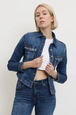 Veste Place du Jour en Denim Bleu Jeans