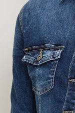 Veste Place du Jour en Denim Bleu Jeans