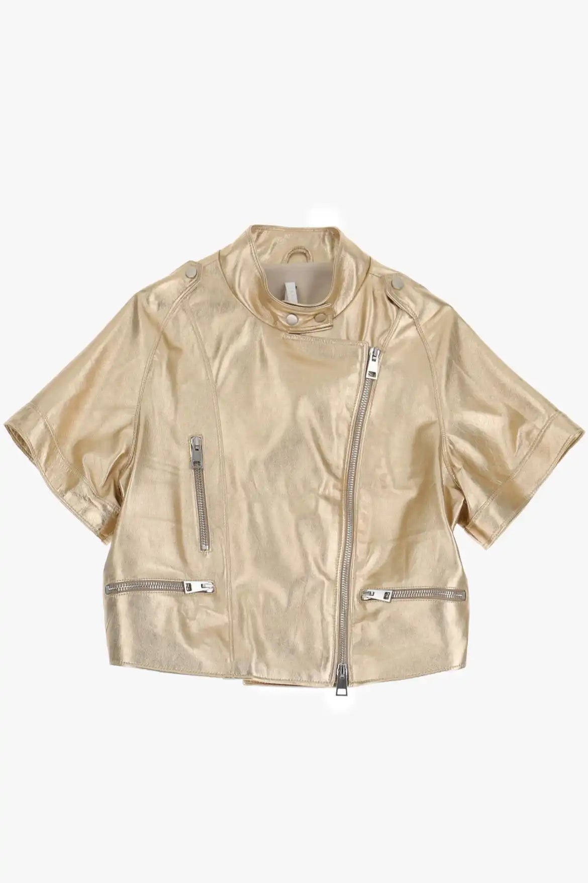 Blouson manches courtes Imperial en cuir Oro